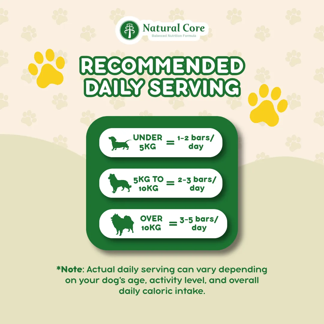 (VALUE BOX) Natural Core 10 pcs Probiotics Yogurt Bar for All Ages Dogs - Chicken Fruit