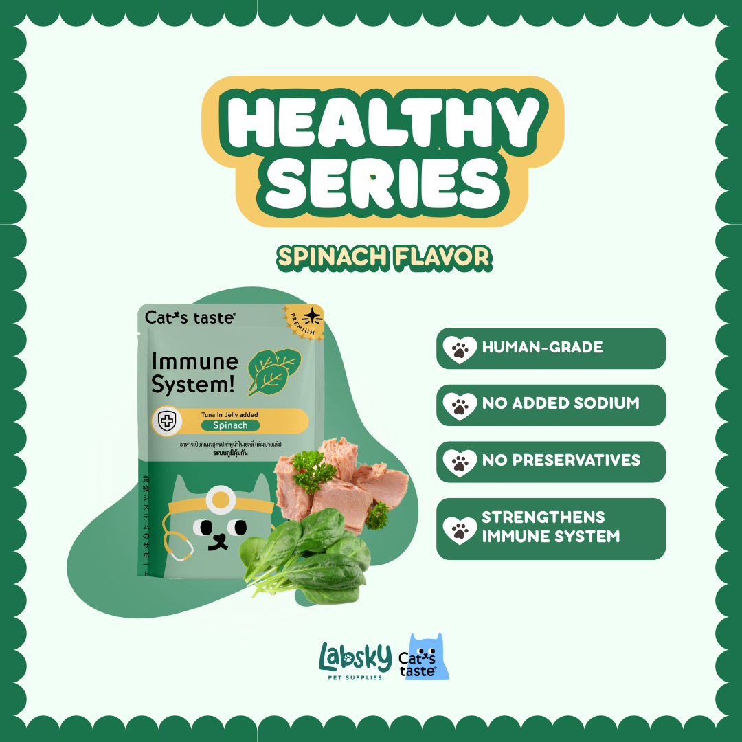 Cat's Taste Healthy Premium Cat Food Skin and Fur Joint Digestion Hairball Flavor 70g pouch (Jelly)