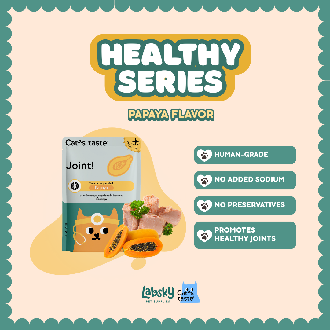 Cat's Taste Healthy Premium Cat Food Skin and Fur Joint Digestion Hairball Flavor 70g pouch (Jelly)