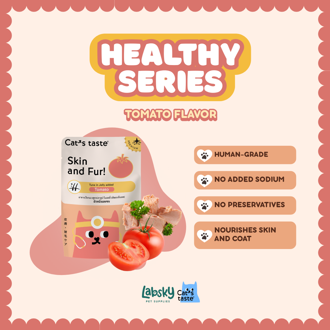 Cat's Taste Healthy Premium Cat Food Skin and Fur Joint Digestion Hairball Flavor 70g pouch (Jelly)