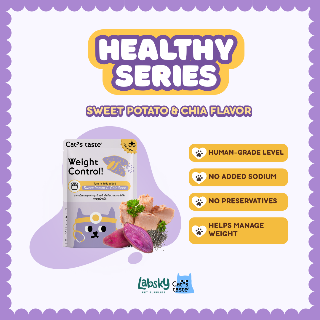 Cat's Taste Healthy Premium Cat Food Skin and Fur Joint Digestion Hairball Flavor 70g pouch (Jelly)