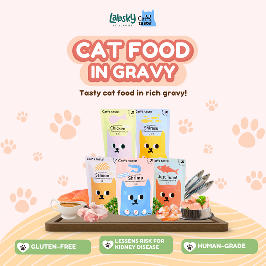 Cat's Taste Premium Wet Cat Food Tuna Chicken Salmon in Gravy 75g pouch