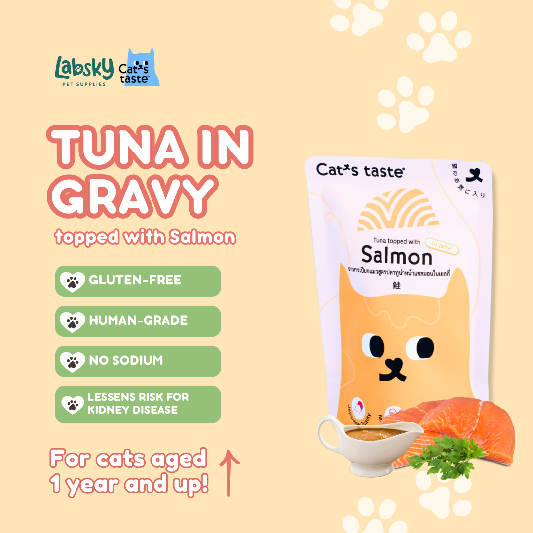 Cat's Taste Premium Wet Cat Food Tuna Chicken Salmon in Gravy 75g pouch