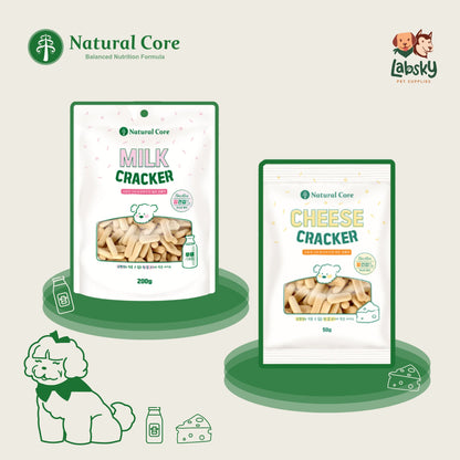 Natural Core Milk & Cheese Healthy Crackers Biscuit for Dog Made in Korea