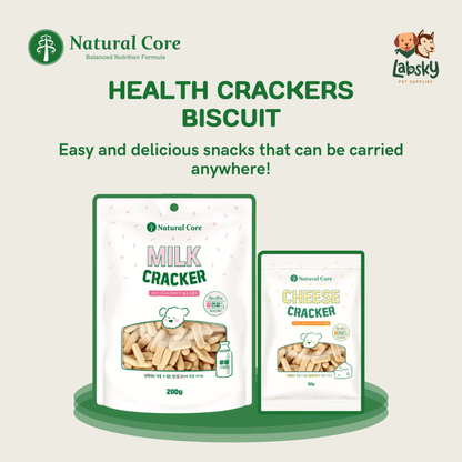 Natural Core Milk & Cheese Healthy Crackers Biscuit for Dog Made in Korea