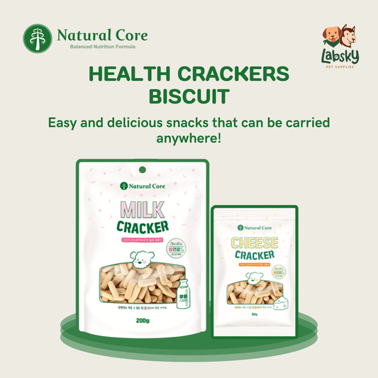 Natural Core Milk & Cheese Healthy Crackers Biscuit for Dog Made in Korea