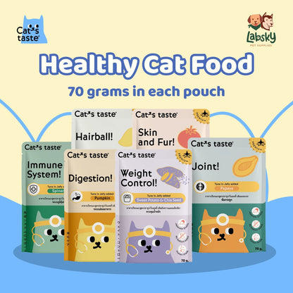 (PER PIECE) Cat's Taste Healthy Premium Jelly Skin Joint Digestion Hairball Immune Kidney Urinary Weight