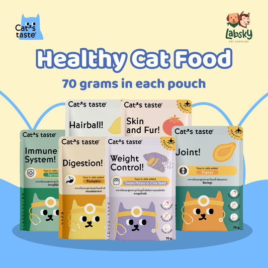 (PER PIECE) Cat's Taste Healthy Premium Jelly Skin Joint Digestion Hairball Immune Kidney Urinary Weight