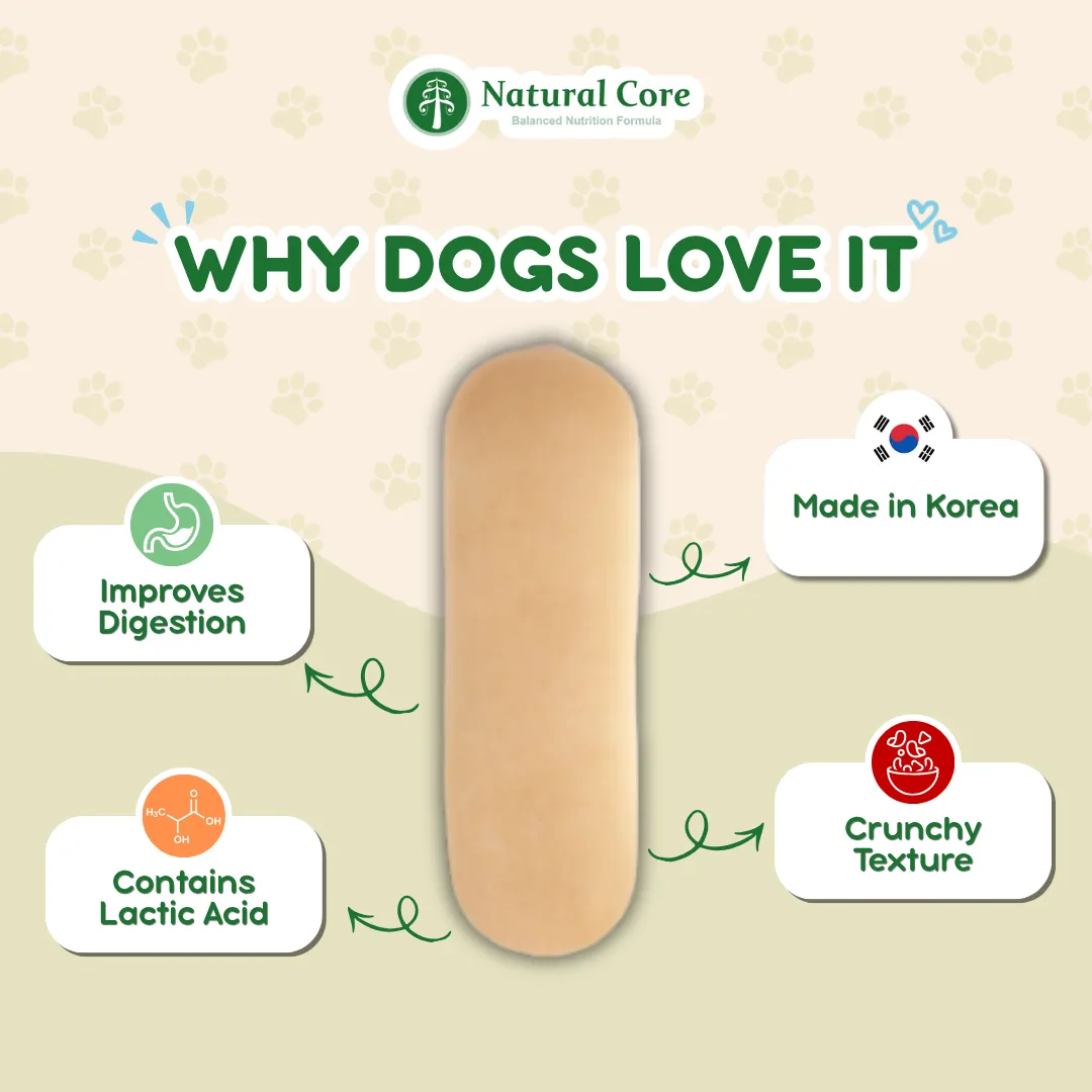 Natural Core Milk & Cheese Healthy Crackers Biscuit for Dog Made in Korea