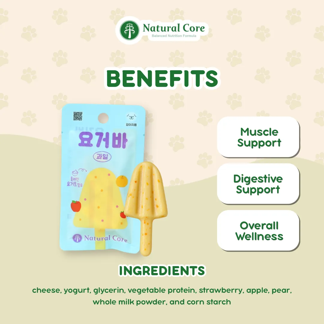 (PER PIECE) Natural Core Probiotics Yogurt Bar for All Ages Dogs - Chicken Fruit
