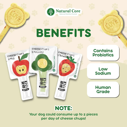 (PER PIECE) Natural Core Cheese Chups Healthy Lollipop Dog Treats Made in Korea