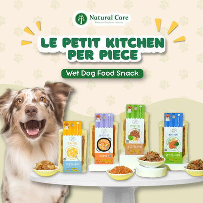 (PER PIECE) Natural Core Petit Kitchen Healthy Carbonara Paella Chicken Beef Vegetable Dog Food Topper Meal 85g