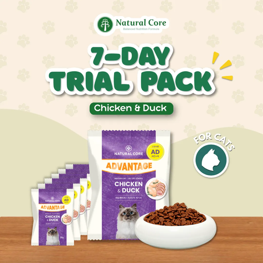 (7-DAY TRIAL PACK) Natural Core Advantage Digest Chicken & Duck Probiotics Cat Food Made in Korea