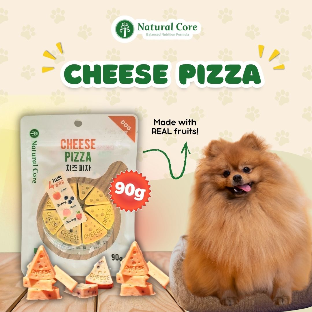 Natural Core Cheese Pizza Apple Blueberry Peach Strawberry Healthy Dog Treats Made in Korea 90g