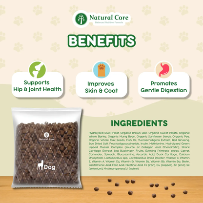 Natural Core Eco 4 S/D Slim Down Organic Duck Dog Food Low Calorie Hypoallergenic 1kg