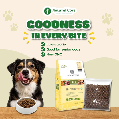 Natural Core Eco 4 S/D Slim Down Organic Duck Dog Food Low Calorie Hypoallergenic 1kg