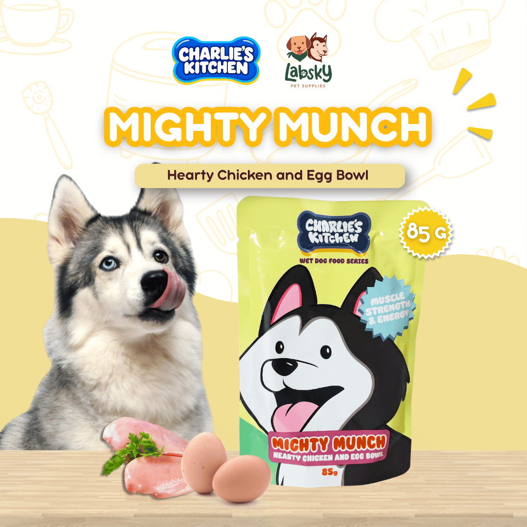 (PER PC) Charlie's KItchen Mighty Munch Hearty Chicken and Egg Bowl 85g
