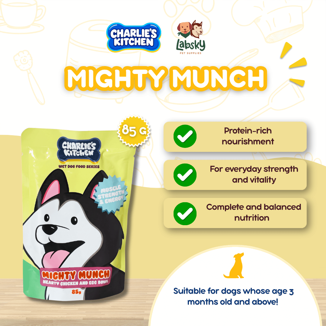 (PER PC) Charlie's KItchen Mighty Munch Hearty Chicken and Egg Bowl 85g