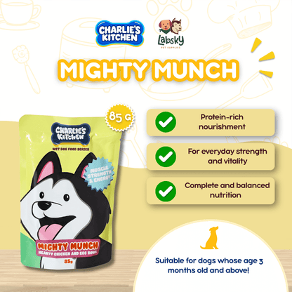 (PER PC) Charlie's KItchen Mighty Munch Hearty Chicken and Egg Bowl 85g