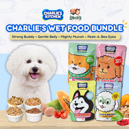 (BUNDLE) 4pcs Charlie's Kitchen Dog Food 85g