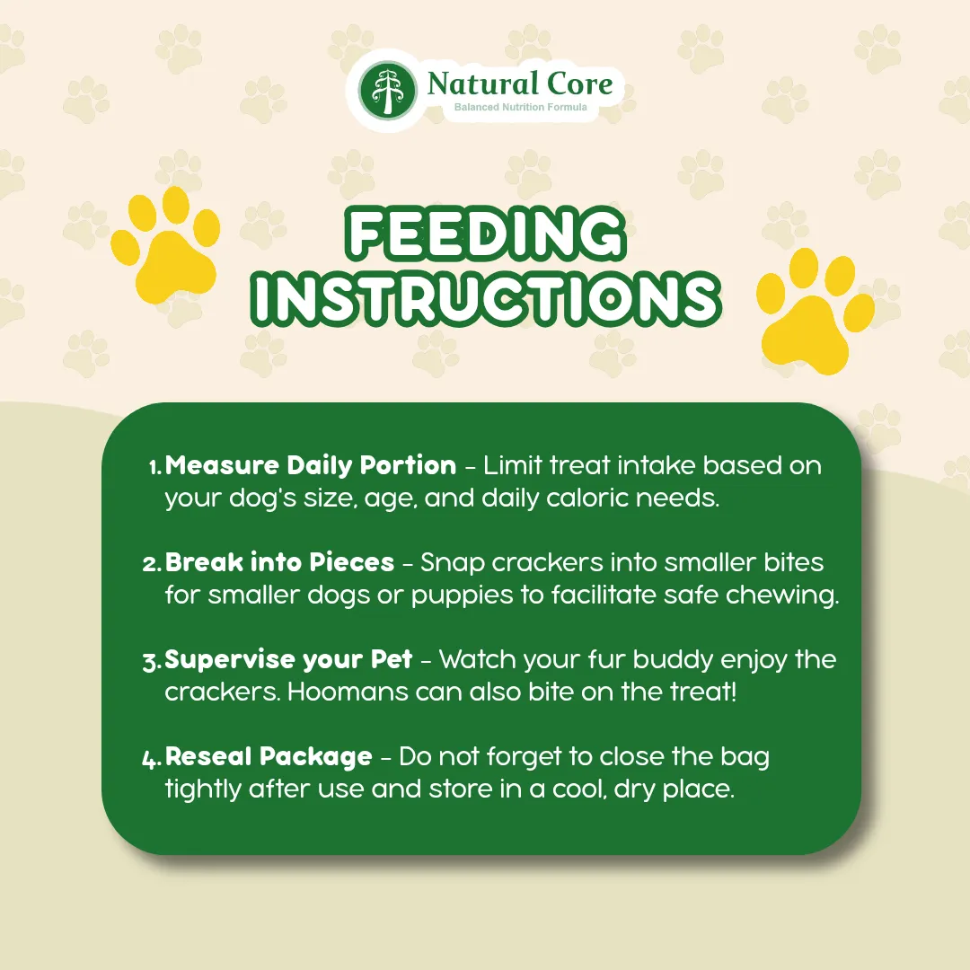 Natural Core Milk & Cheese Healthy Crackers Biscuit for Dog Made in Korea