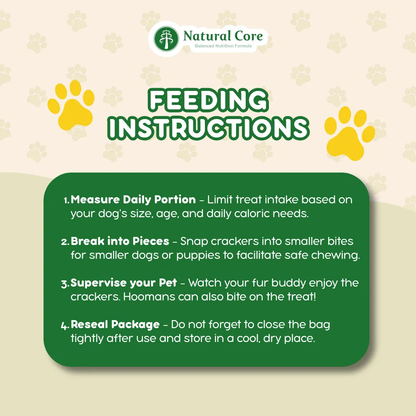 Natural Core Milk & Cheese Healthy Crackers Biscuit for Dog Made in Korea