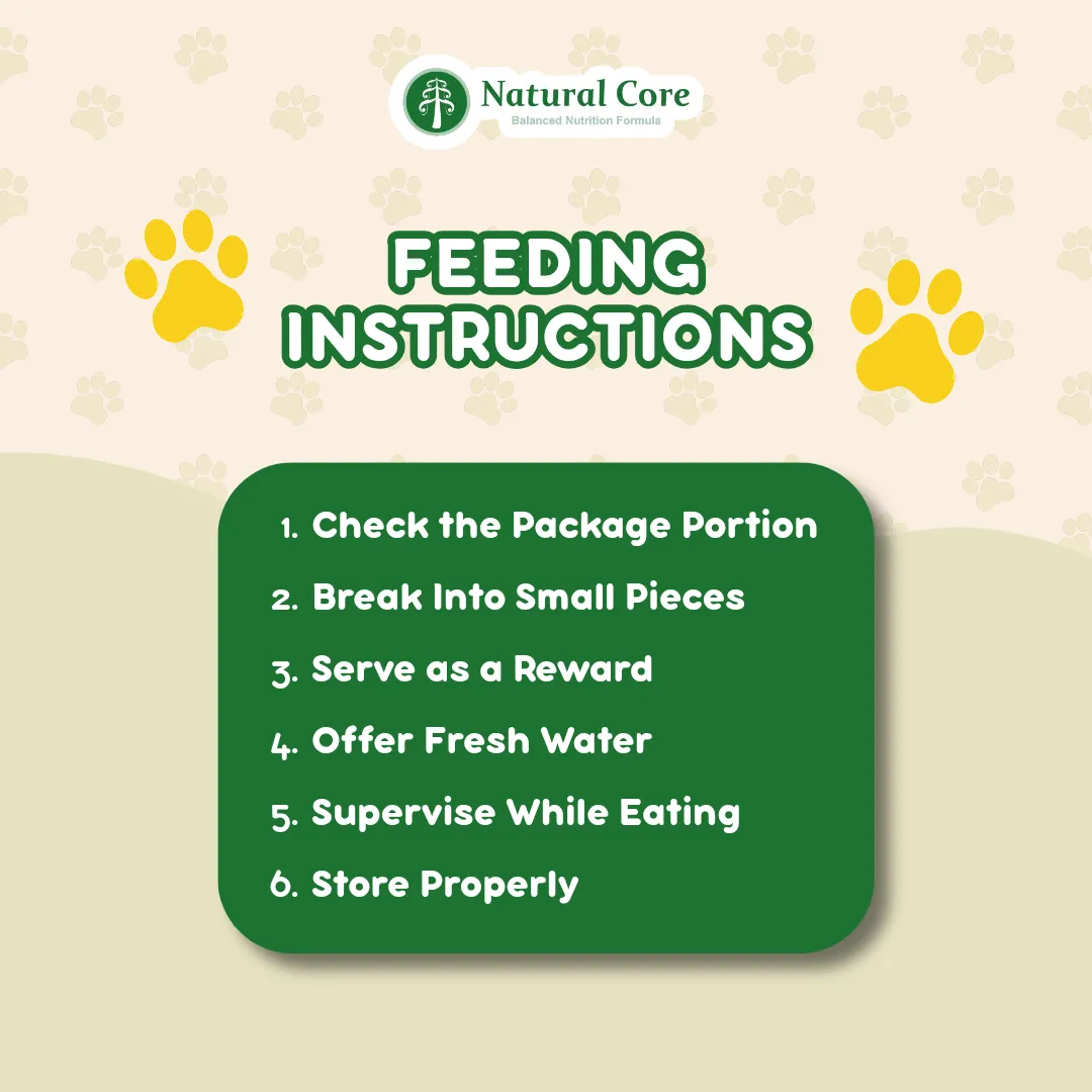 Natural Core Dehydrated Codfish, Duck, Chicken, Scallop Dog and Cat Treats 30g