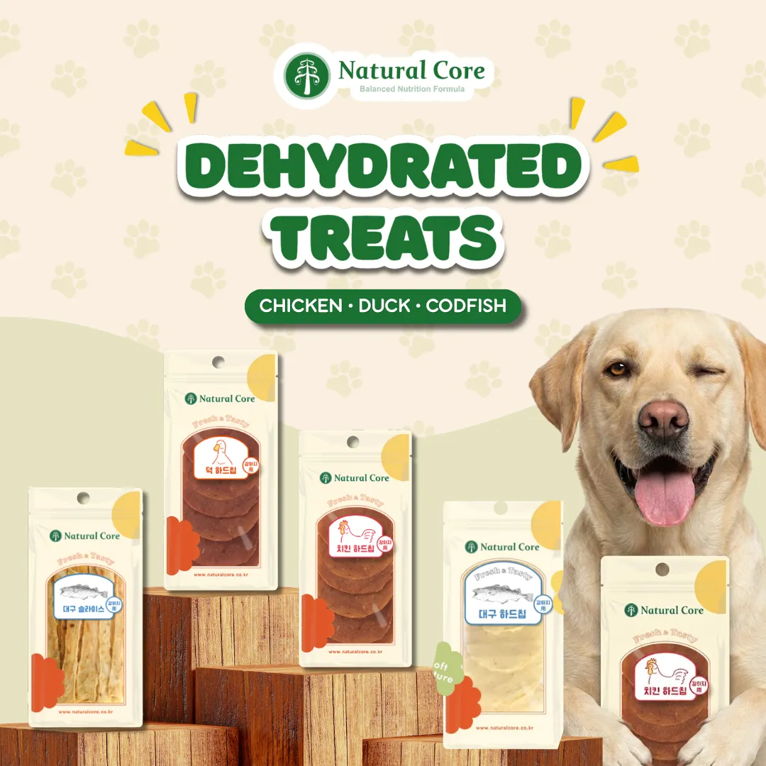 Natural Core Dehydrated Codfish, Duck, Chicken, Scallop Dog and Cat Treats 30g