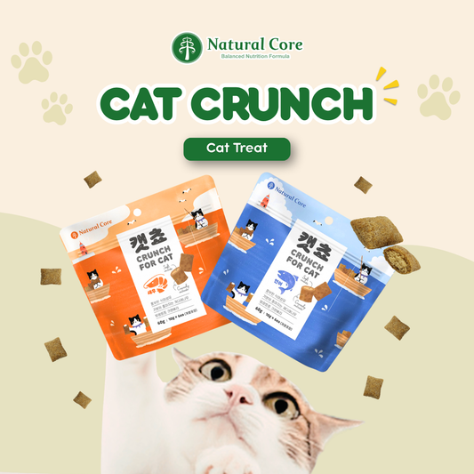 Natural Core Catcho Crunch Soft Filling Healthy Cat Treats - Tuna & Shrimp 70g