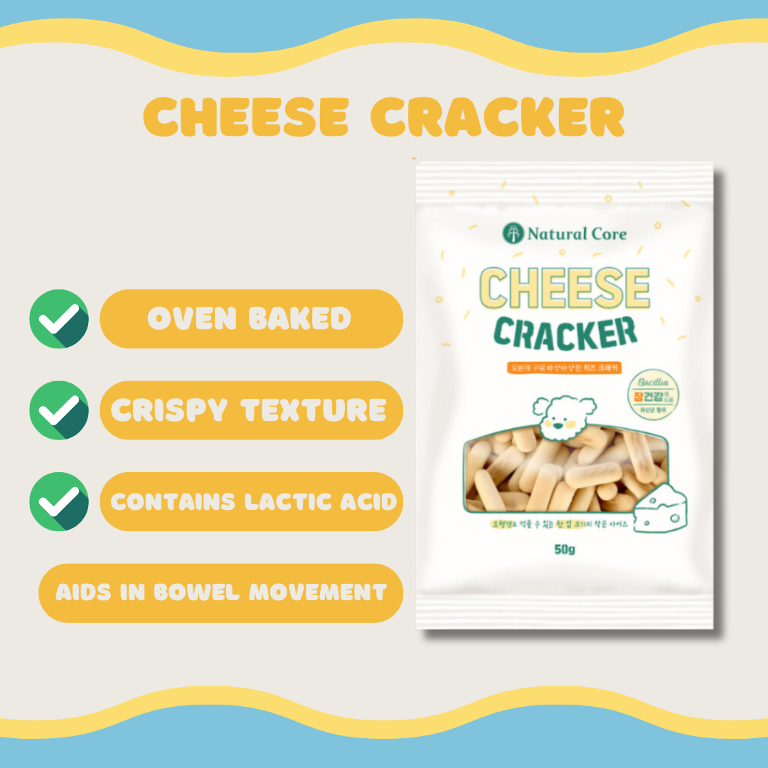 Natural Core Milk / Cheese Healthy Crackers Biscuit for Dog Made in Korea