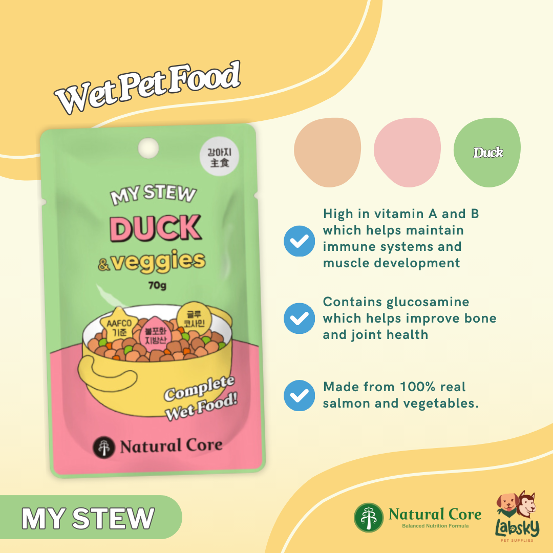 Natural Core My Stew Wet Food Beef, Duck, Salmon, Chicken, Veggies for Dogs 70 g