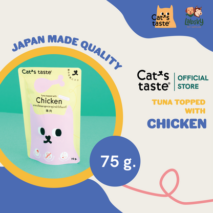 Cat's Taste Premium Wet Cat Food Tuna Chicken Salmon in Gravy 75g pouch