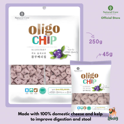 Natural Core Blueberry Oligochip Healthy Cookie Crispy Bite Size Probiotic Treat for Dogs