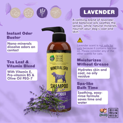 Reliq Mineral Premium Shampoo Conditioner All Natural No Chlorine/Paraben/Alcohol Tear Free 500ml