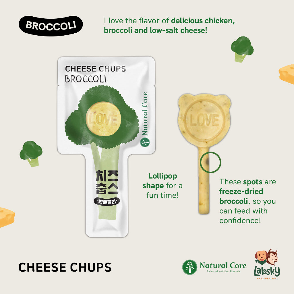 (PER PIECE) Natural Core Cheese Chups Healthy Lollipop Dog Treats Made in Korea
