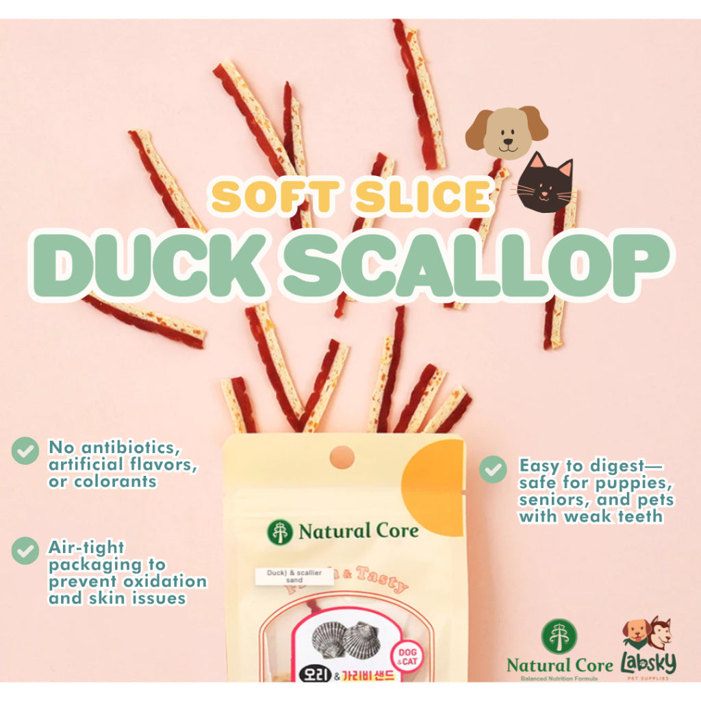 Natural Core Dehydrated Codfish, Duck, Chicken, Scallop Dog and Cat Treats 30g