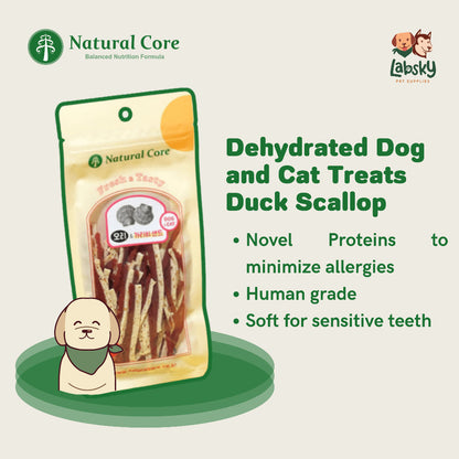 Natural Core Duck Trachea & Scallop Soft Treats for Dog 30g