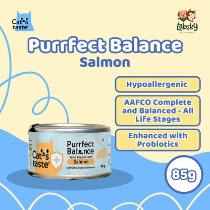 Cat's Taste Hypoallergenic Purrfect Balance Grain-Free Premium Wet Cat Food Postbiotics 85g