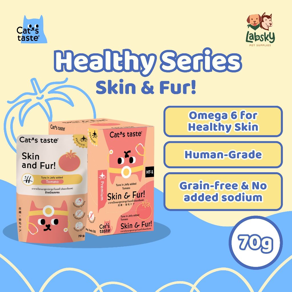(VALUE BOX) Cat's Taste Healthy Premium Jelly Skin Joint Digestion Hairball Immune Kidney Urinary