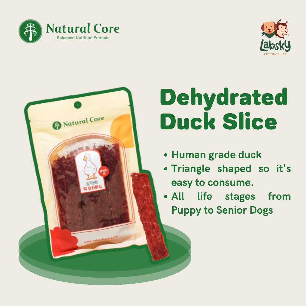 Natural Core Dehydrated Chicken Rice, Duck Slice/Jerky Healthy Treats for Dogs 100g