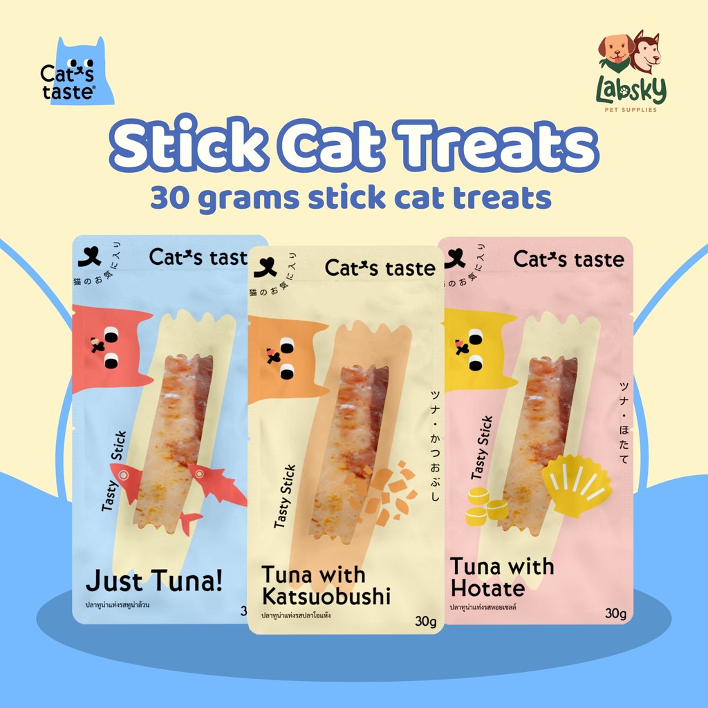 (PER PIECE) Cat's Taste Tasty Stick Cat Treats - Tuna, Scallop, Bonito 30g