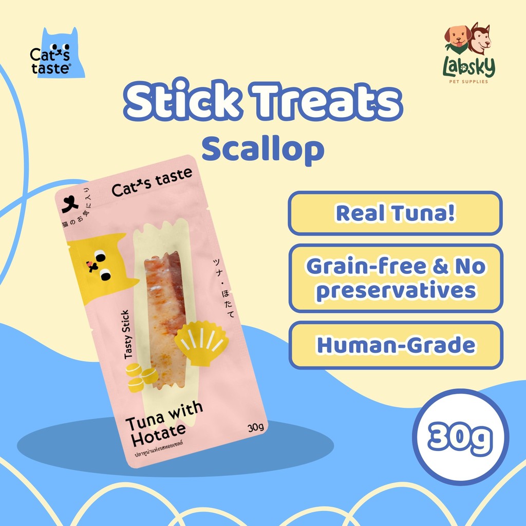 (PER PIECE) Cat's Taste Tasty Stick Cat Treats - Tuna, Scallop, Bonito 30g