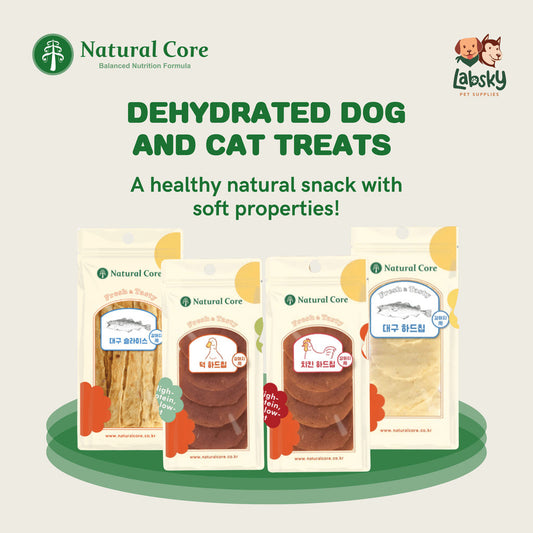 Natural Core Dehydrated Codfish, Duck, Chicken, Scallop Dog and Cat Treats 30g