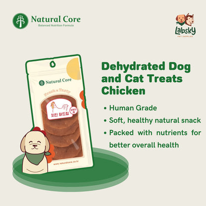 Natural Core Dehydrated Codfish, Duck, Chicken, Scallop Dog and Cat Treats 30g