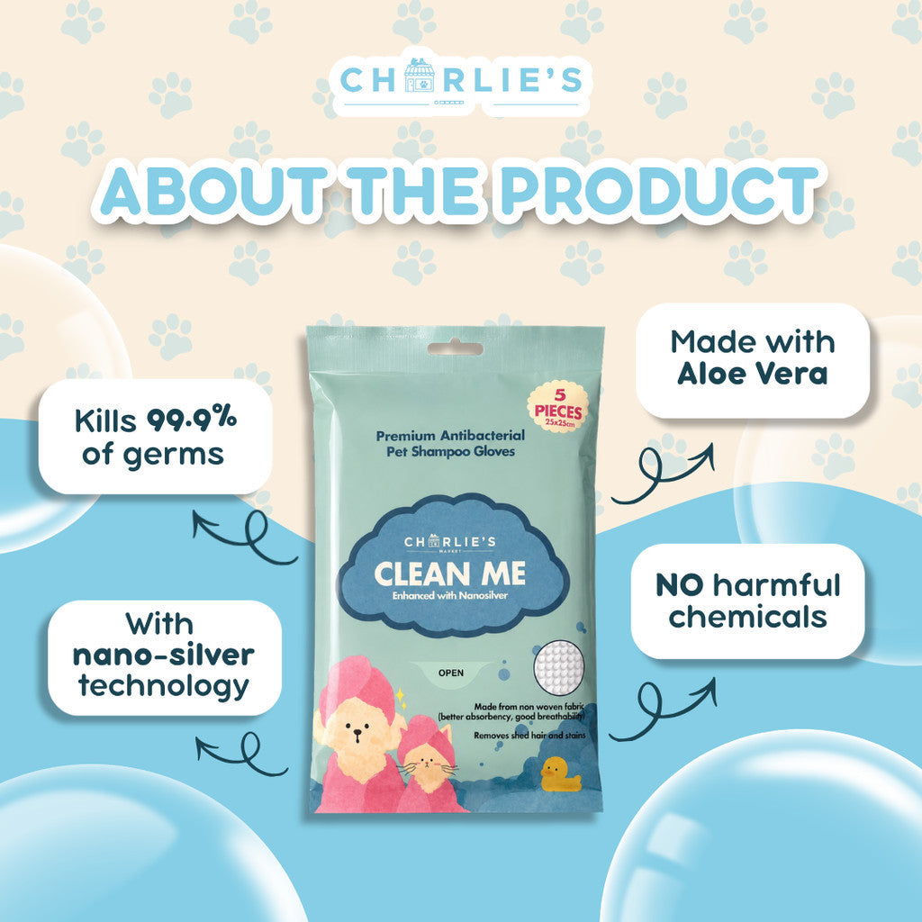 (BUY 2 TAKE 1) Charlie's Market Pet Shampoo Gloves
