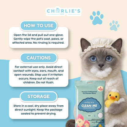 (BUY 2 TAKE 1) Charlie's Market Pet Shampoo Gloves