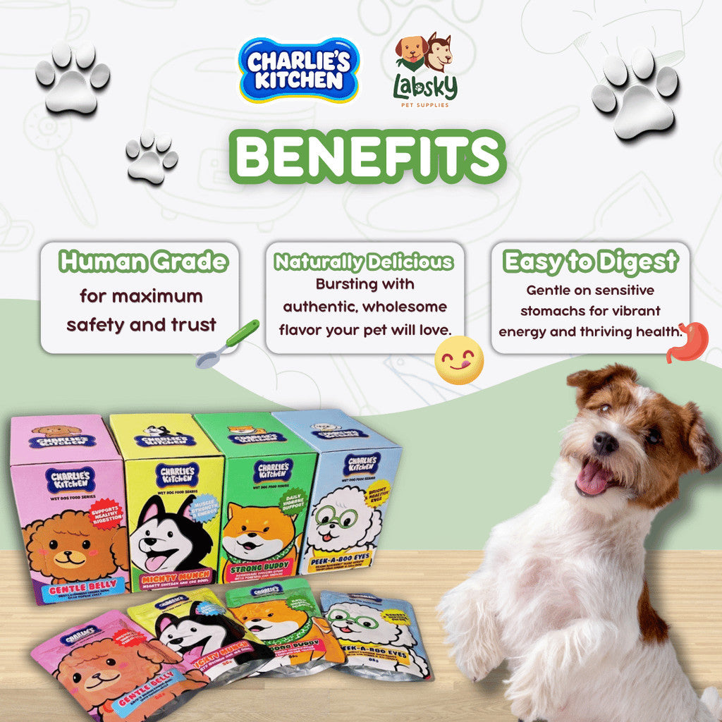 (PER PC) Charlie’s Kitchen Gentle Peek A Boo Mighty Munch Strong Buddy