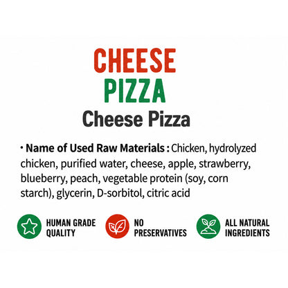 Natural Core Cheese Pizza Apple Blueberry Peach Strawberry Healthy Dog Treats Made in Korea 90g