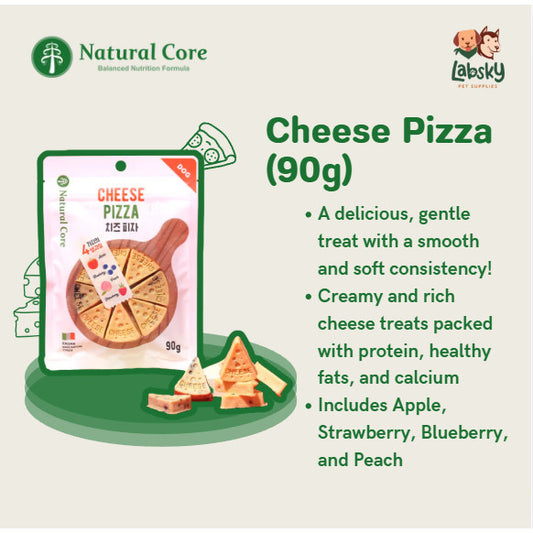 Natural Core Cheese Pizza Apple Blueberry Peach Strawberry Healthy Dog Treats Made in Korea 90g