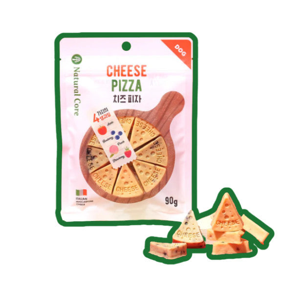 Natural Core Cheese Pizza Apple Blueberry Peach Strawberry Healthy Dog Treats Made in Korea 90g